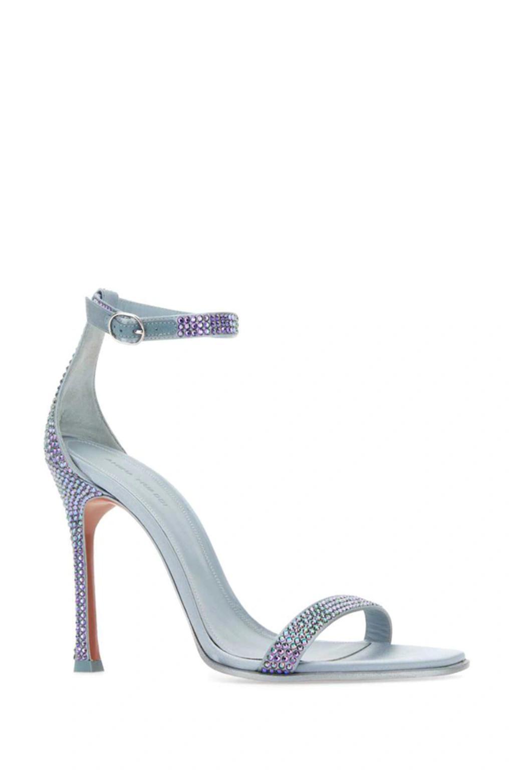 Kim Embellished Ankle Strap Sandals In Multicolor Product Image