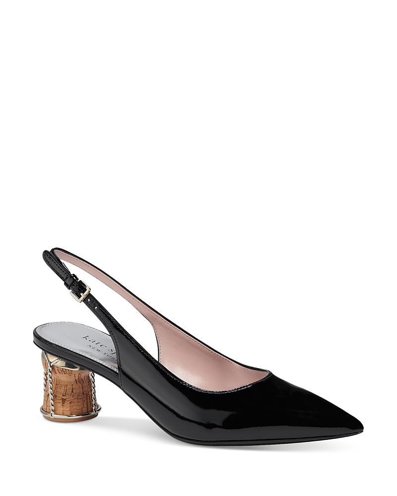 Womens Soiree Patent Leather Cork-Heel Pumps Product Image