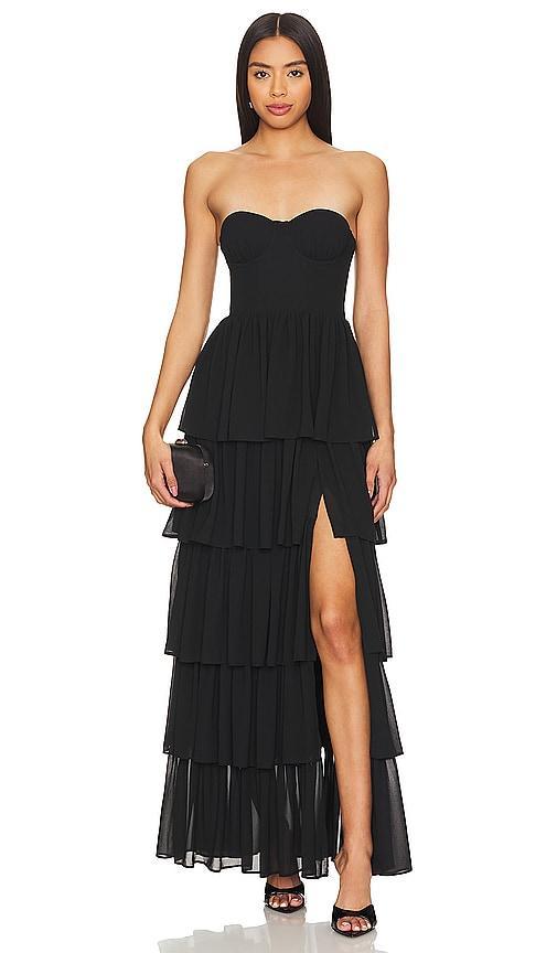 Lovers and Friends Hattie Gown in Black Product Image