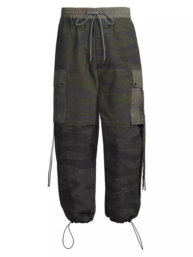 Camouflage Oversized Parachute Pants Product Image