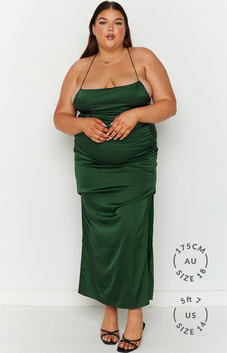 Manhattan Slip Formal Dress Emerald Product Image