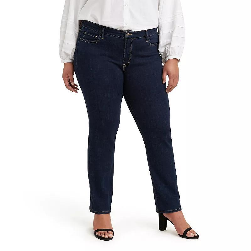 Levis Plus Size Classic Straight Leg Mid Rise Jeans Product Image