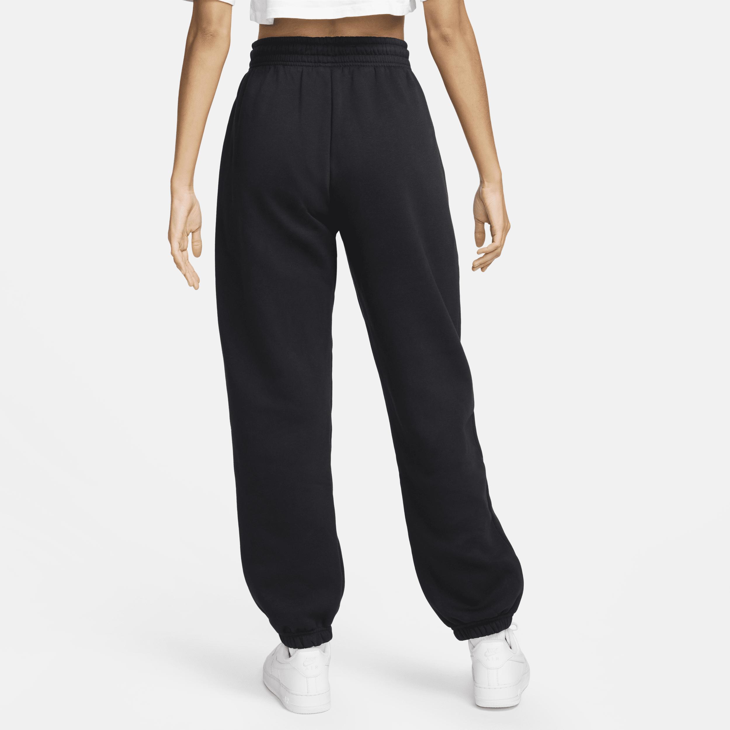 Nike Womens Nike Phoenix HR OS Pants - Womens Black/White Product Image