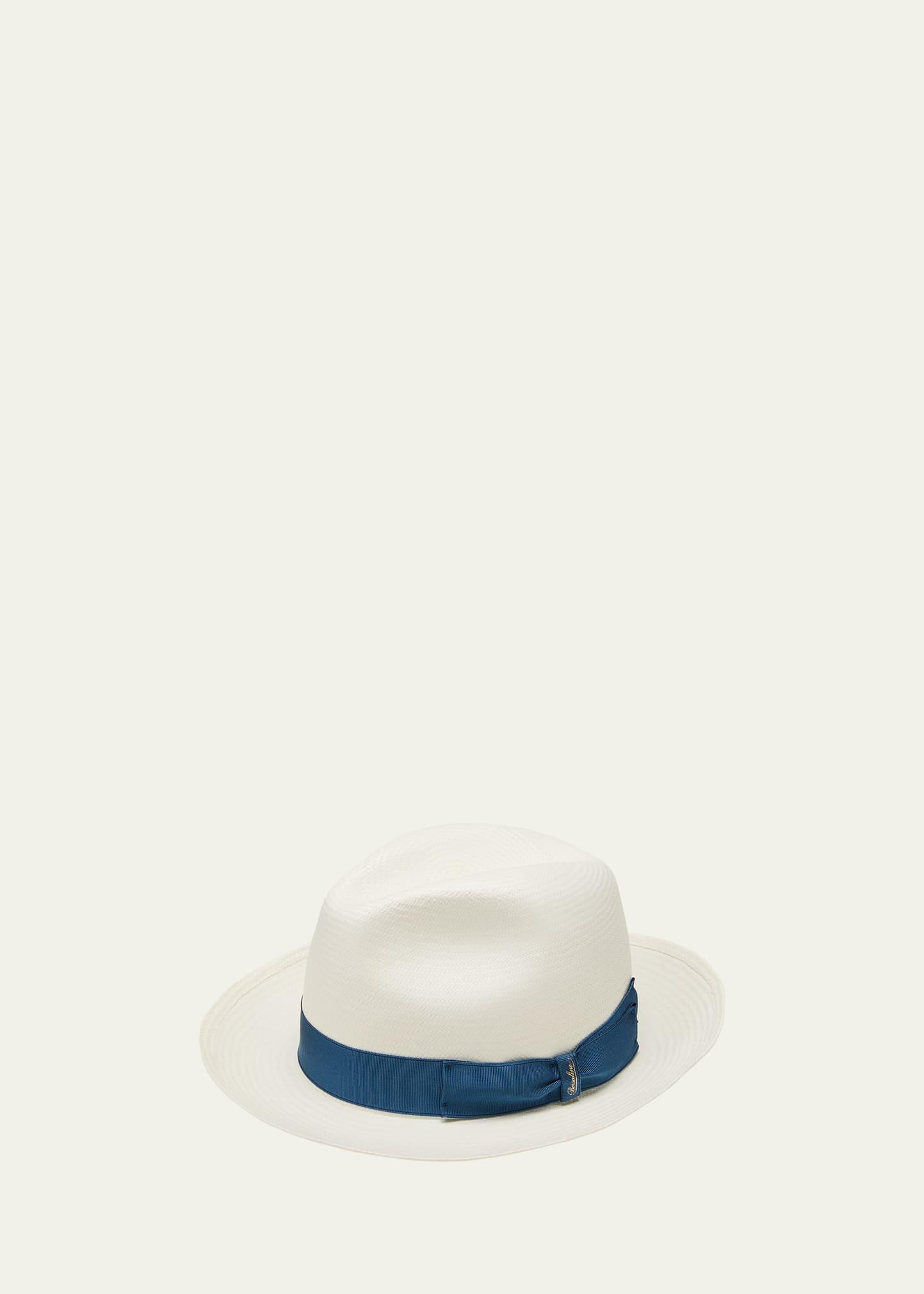 Mens Fine Panama Medium-Brimmed Straw Hat product image