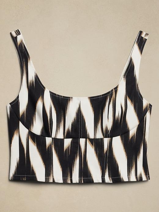 Linen-Blend Bustier Product Image