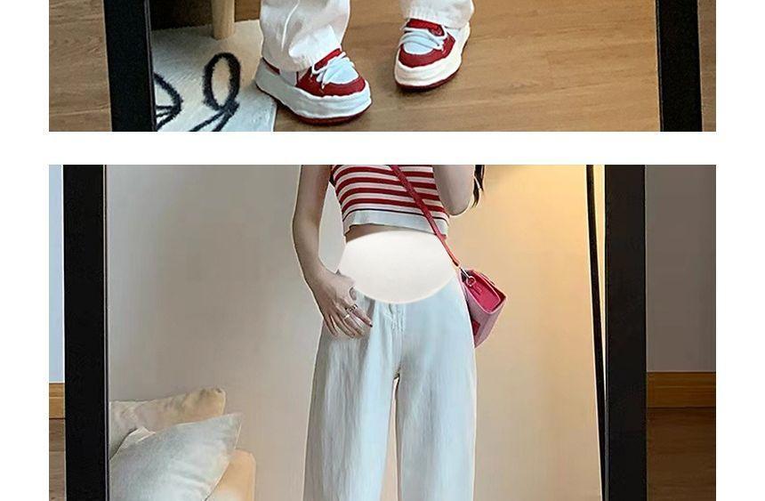 Maternity High Waist Wide Leg Jeans Product Image