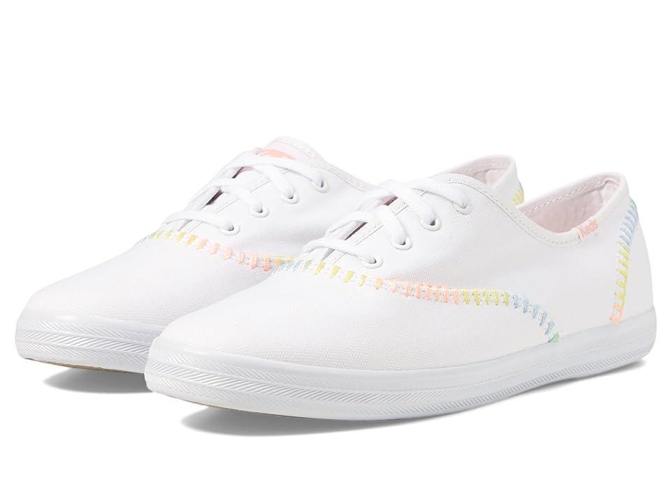 Keds Champion Canvas Lace Up Whipstitch Multi) Women's Shoes Product Image