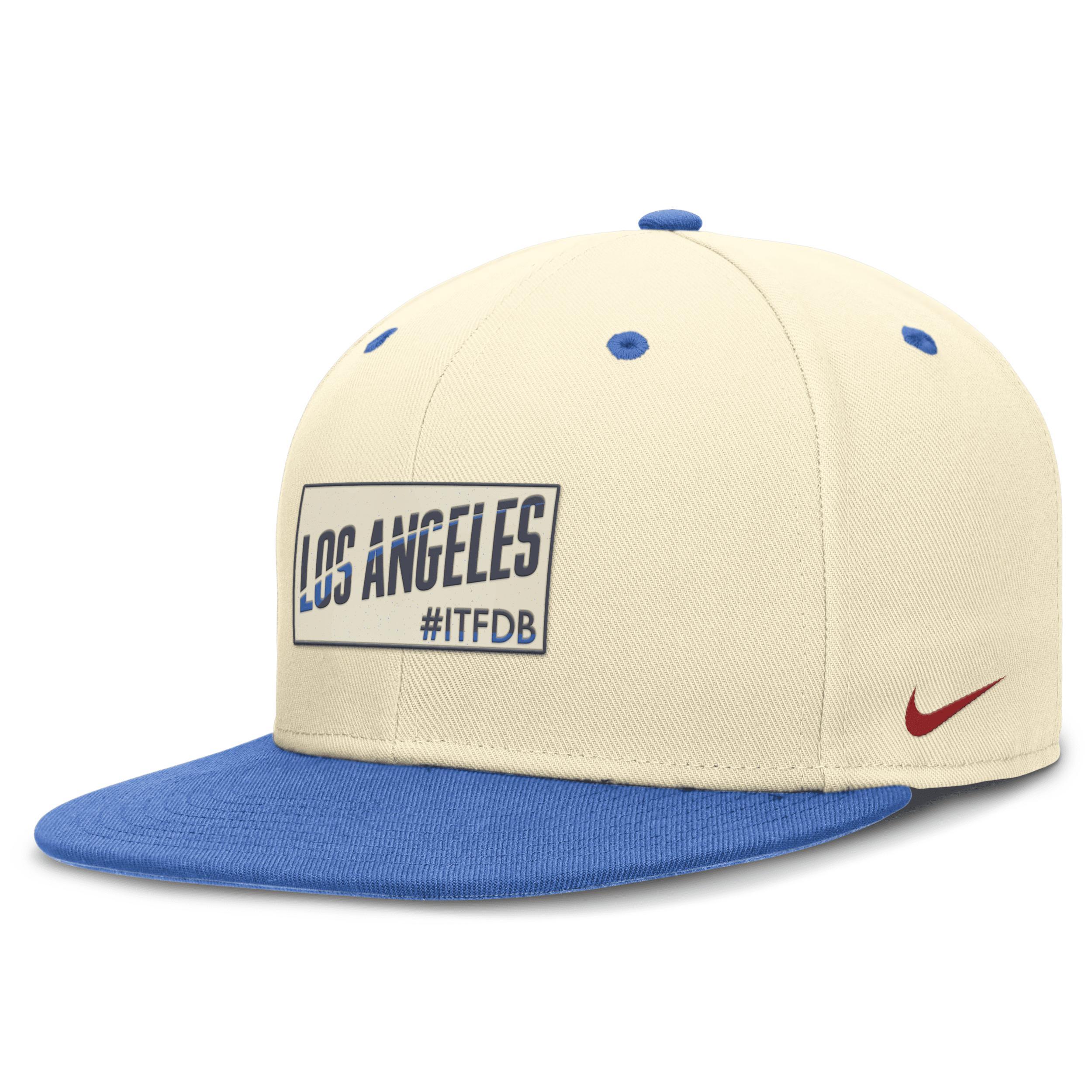 Los Angeles Dodgers City Connect True Nike Mens Dri-FIT MLB Fitted Hat Product Image