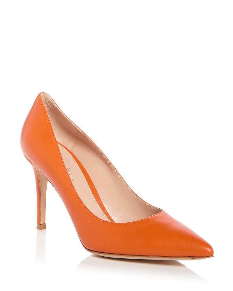 Gianvito Rossi Womens Jaipur Embellished Pointed Toe Pumps Product Image