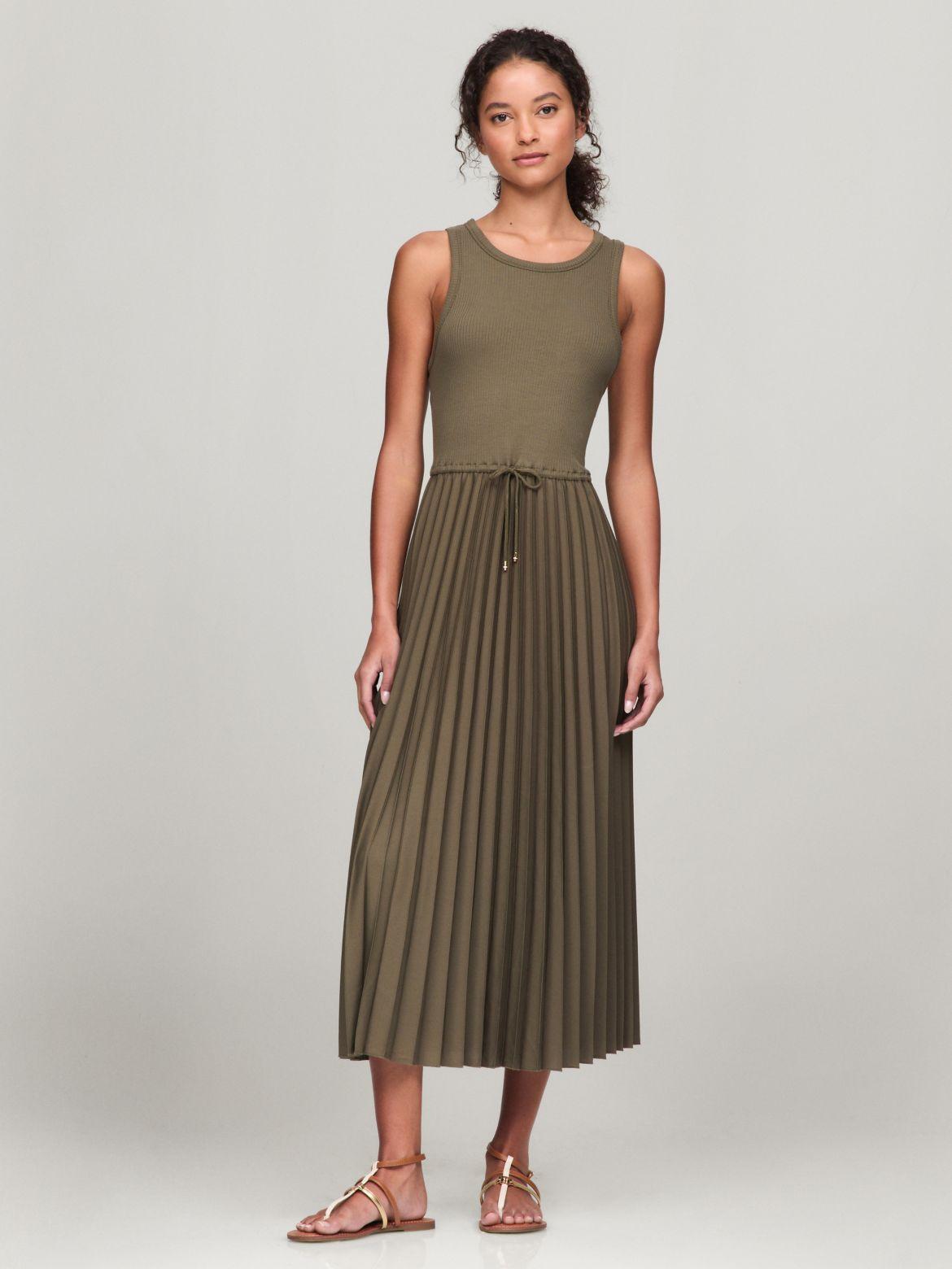 Tommy Hilfiger Women's Sleeveless Pleated Midi Dress Product Image