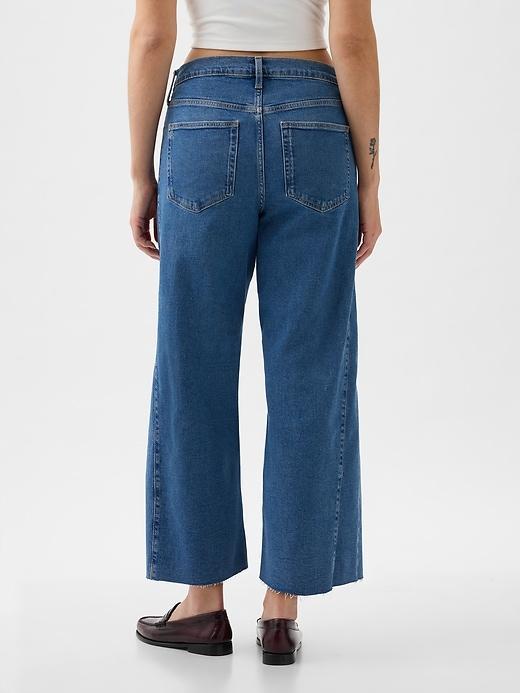 High Rise Stride Wide-Leg Ankle Jeans Product Image