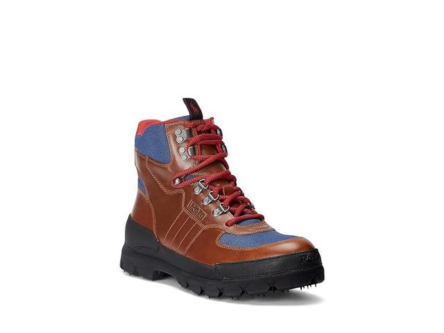 Polo Ralph Lauren Oslo Tactical Boot (Polo Tan/Light Navy/Red) Men's Shoes Product Image