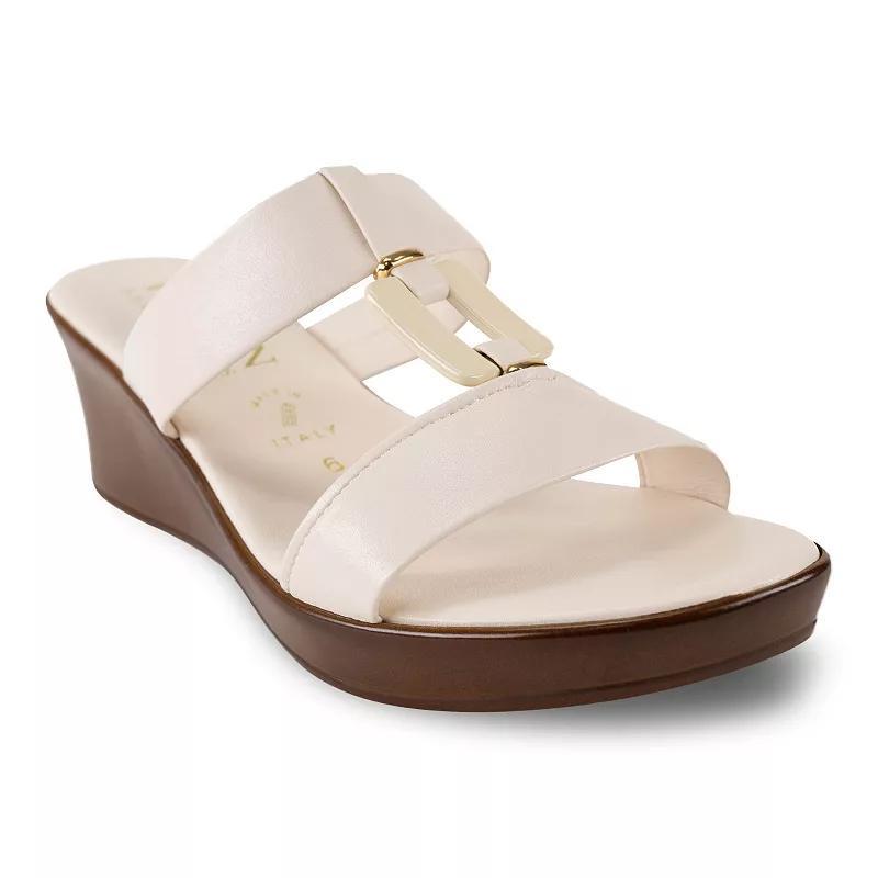 Italian Shoemakers Tenley Womens Wedge Sandals Ivory Product Image