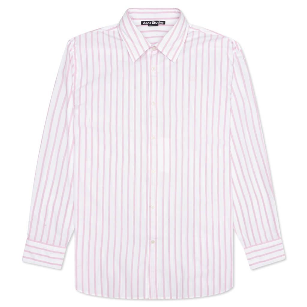 L/S Shirt - White/Pink Male Product Image