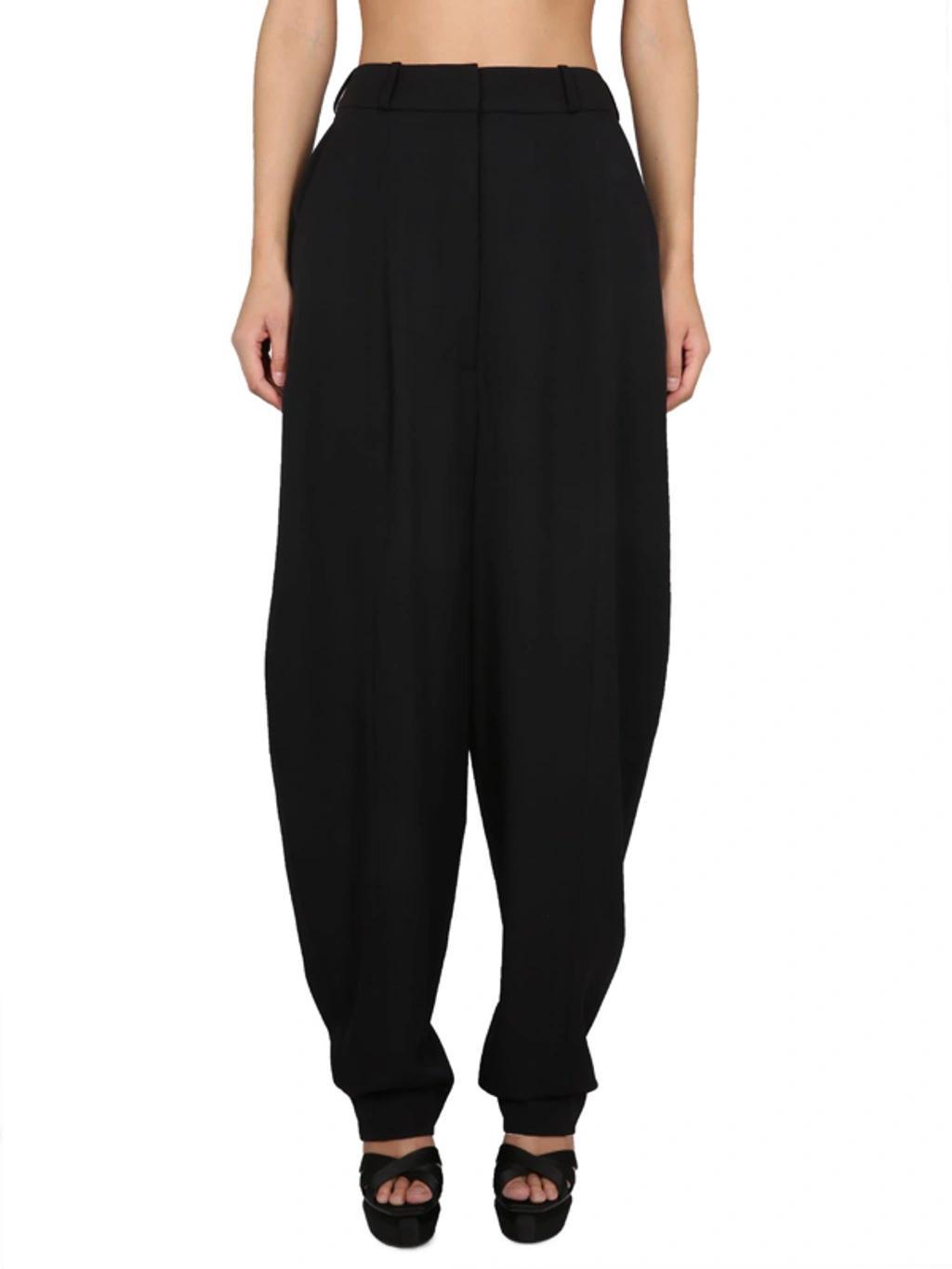 BALMAIN Wool Pants In Nero Product Image