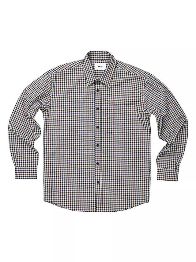 Deon Checked Button-Front Shirt Product Image