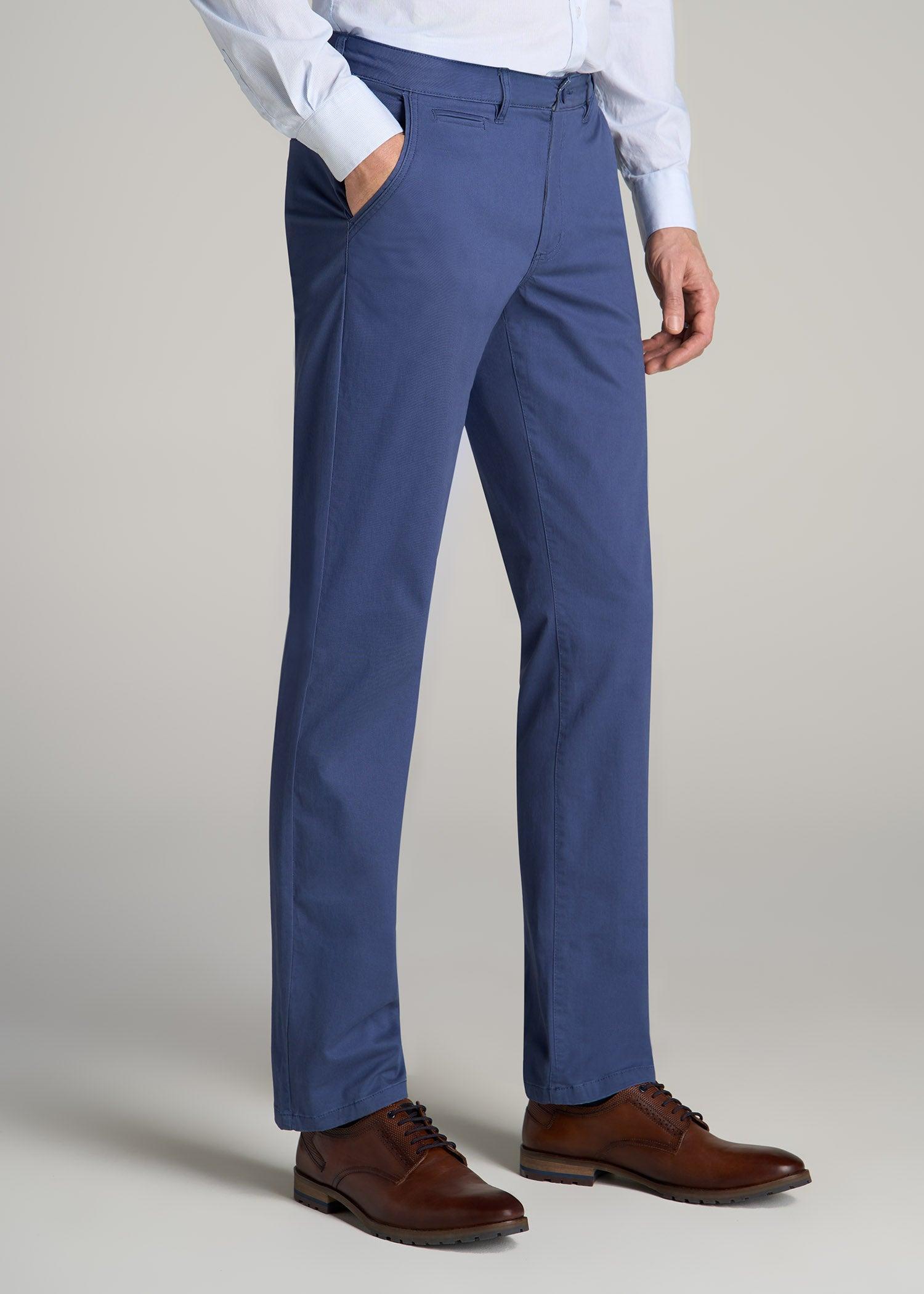 Carman TAPERED Chinos in Steel Blue - Pants for Tall Men Male Product Image