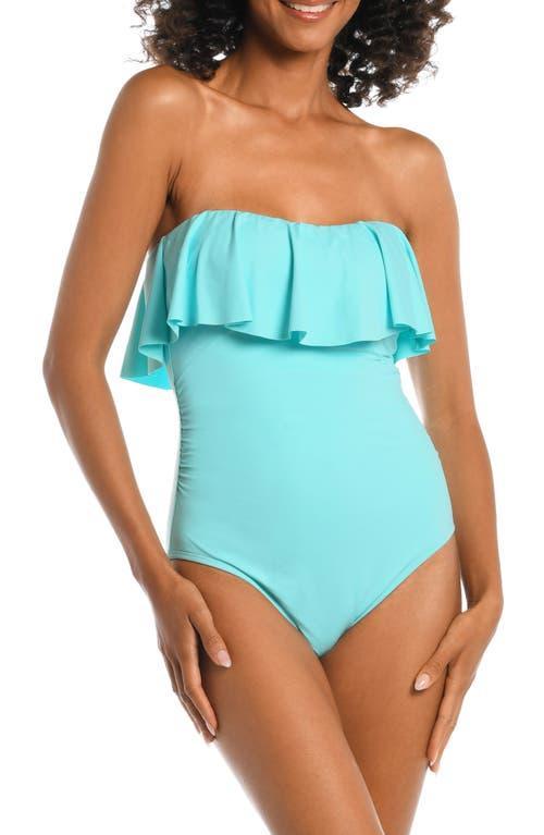 La Blanca Ruffle Bandeau One-Piece Swimsuit Product Image