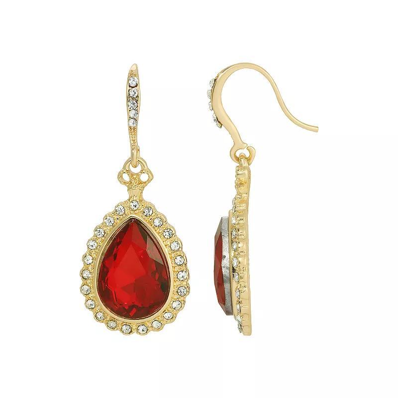 2028 Gold-Tone Teardrop Earrings Product Image