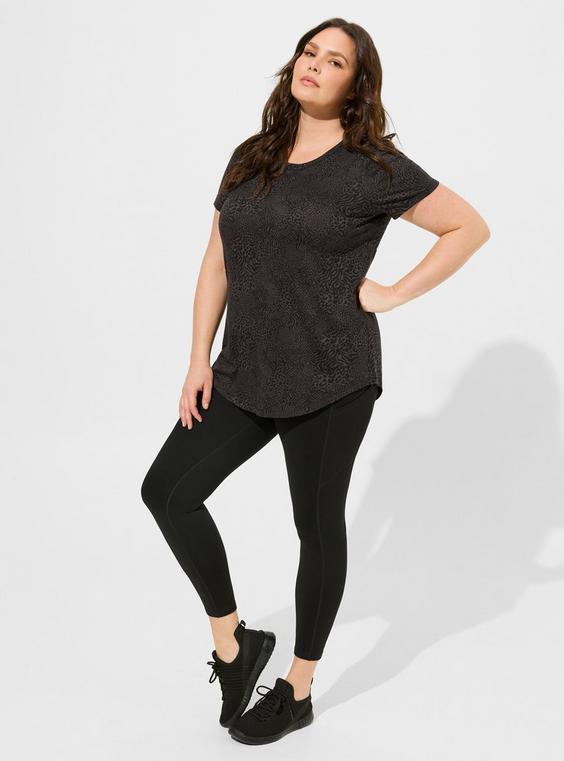 Performance Cotton Open Back Short Sleeve Tunic Tee product image