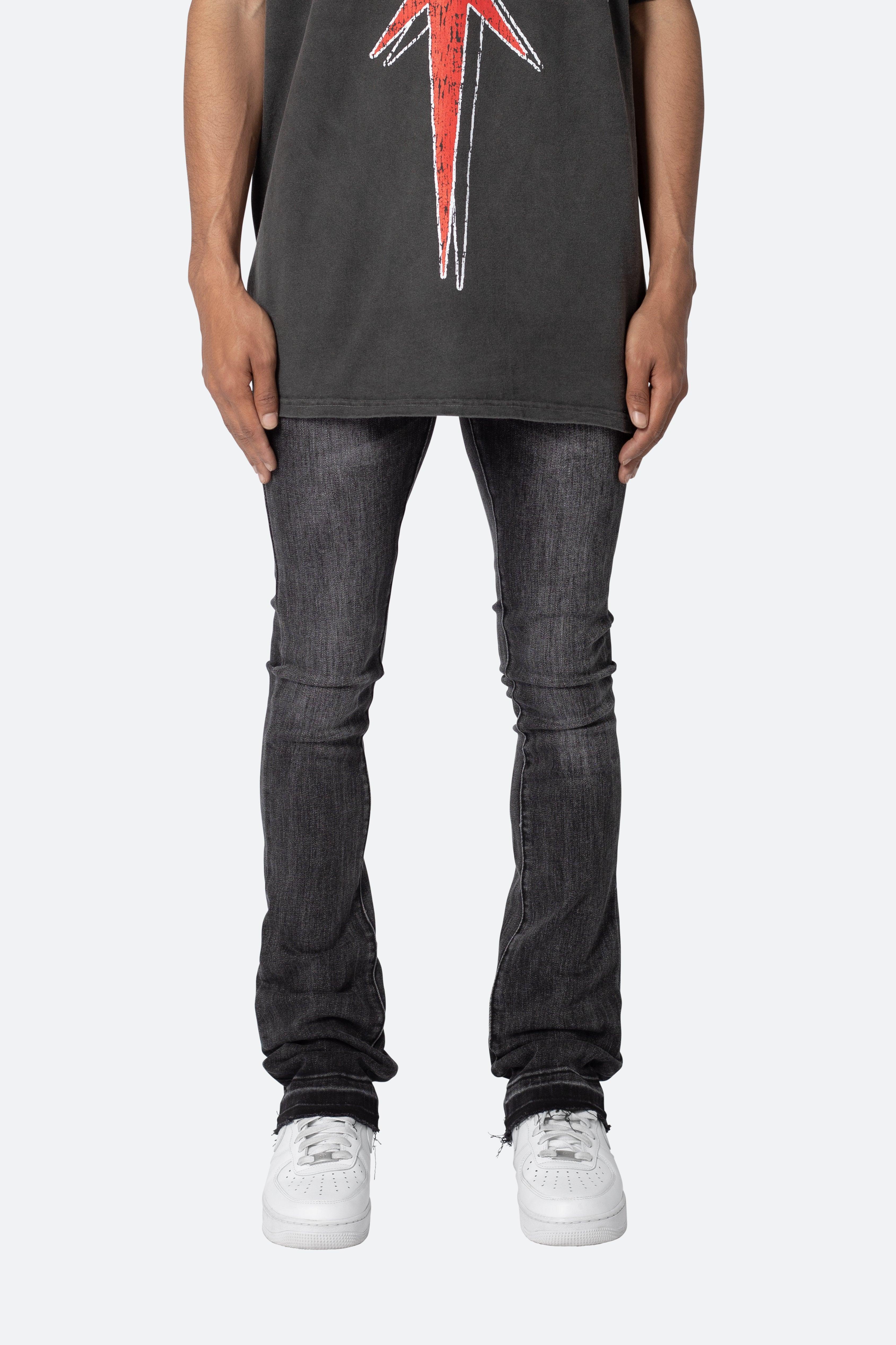 X514 Skinny Stacked Denim - Washed Black Product Image