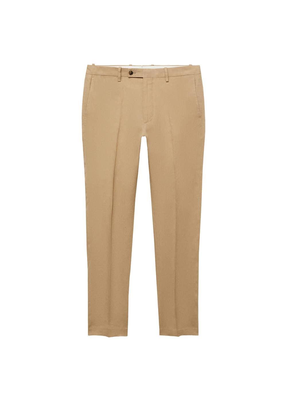 Mango Mens Linen Slim Fit Suit Pants Product Image