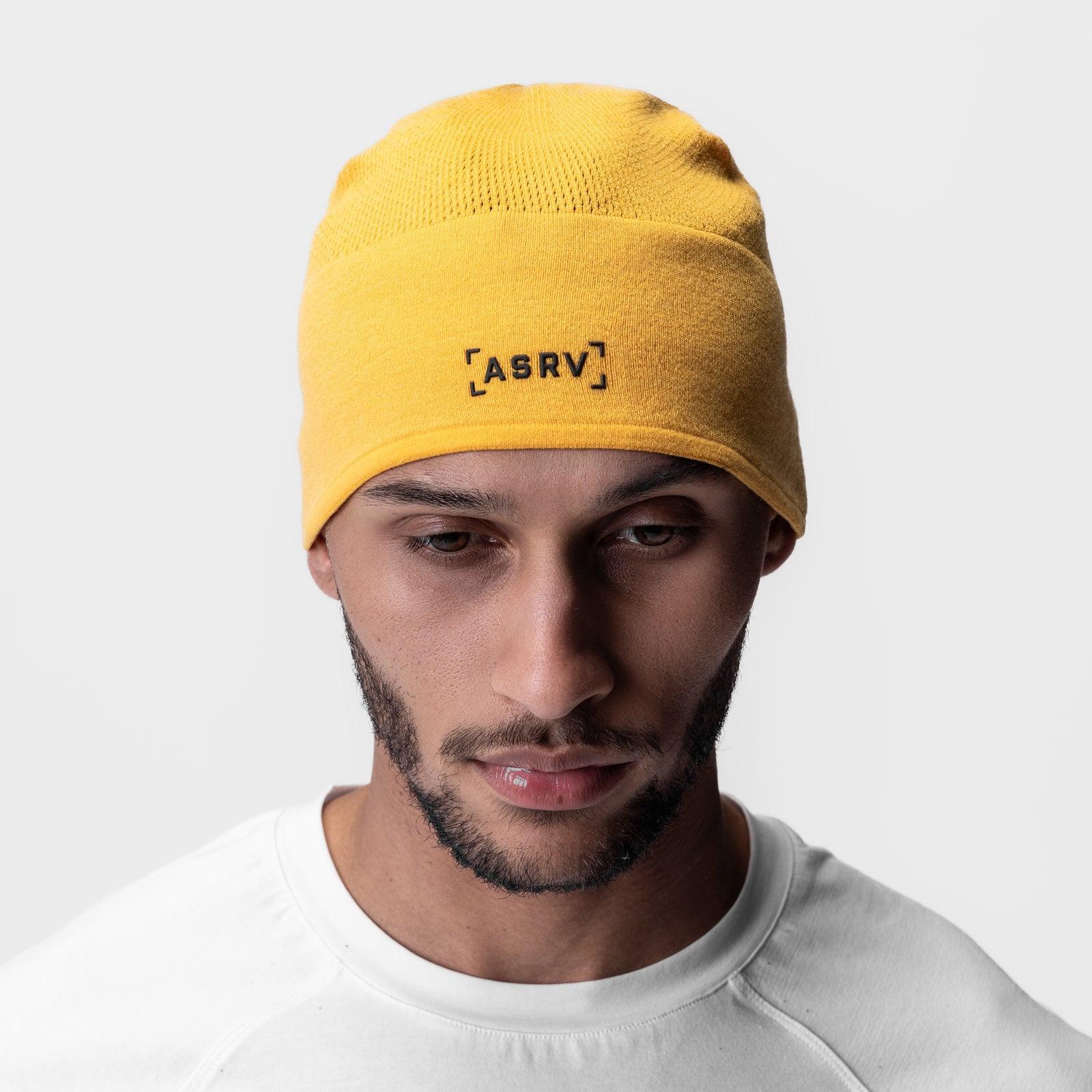 0936. Merino Wool Skull Cap - Amber "Wings" Product Image