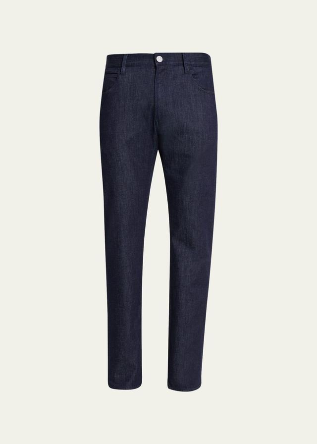 Mens 5-Pocket Straight-Leg Jeans - Dark Blue - Size 36 - Dark Blue - Size 36 Product Image