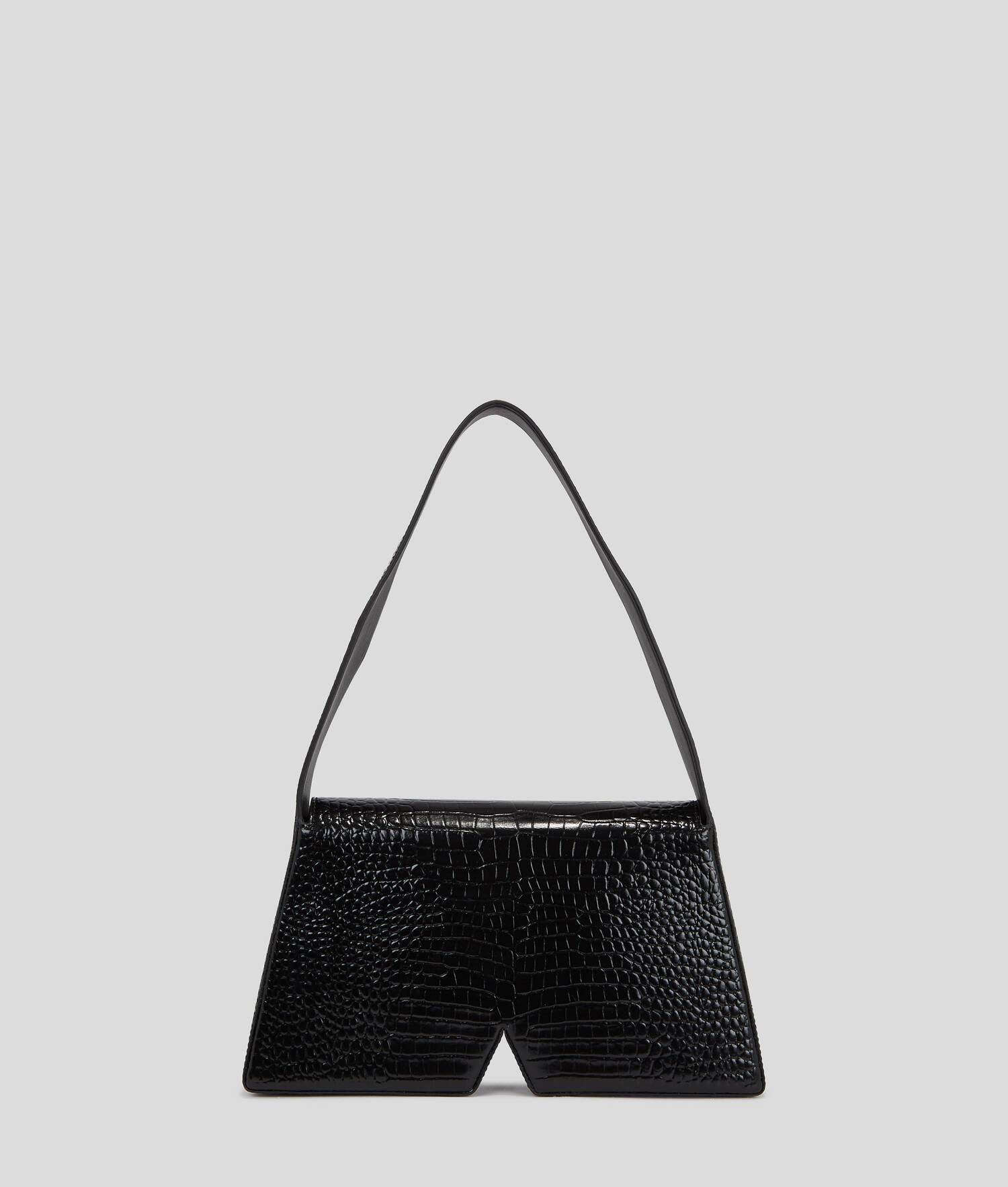 IKON K MEDIUM CROC-EFFECT SHOULDER BAG Product Image