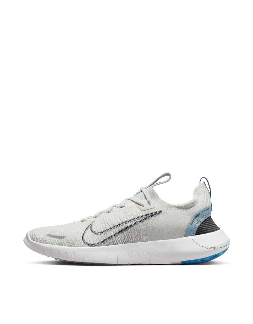 Nike Running Free Run NN sneakers in gray and white Product Image