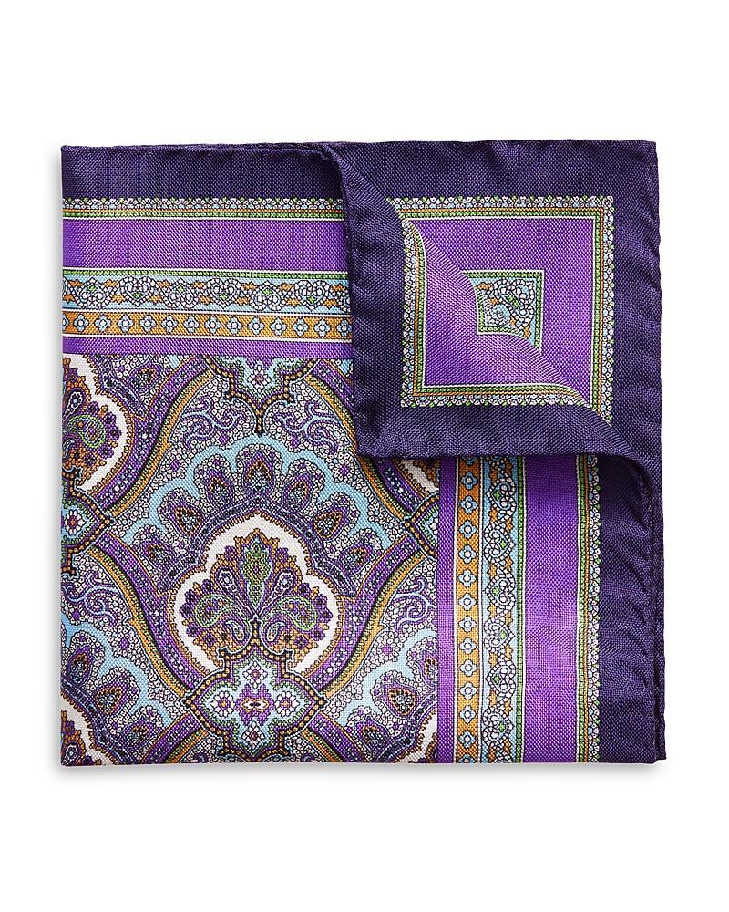 Mens Paisley Silk Pocket Square Product Image