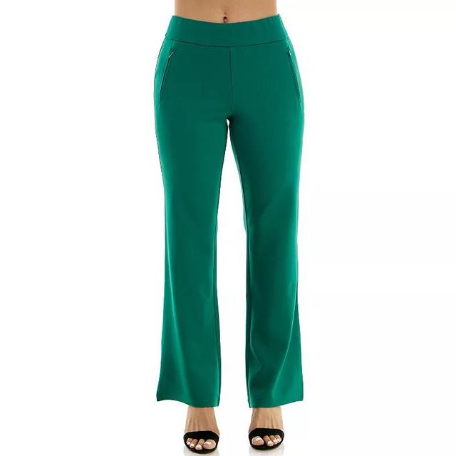 Womens Nina Leonard Classic Bell Bottom Pants Product Image