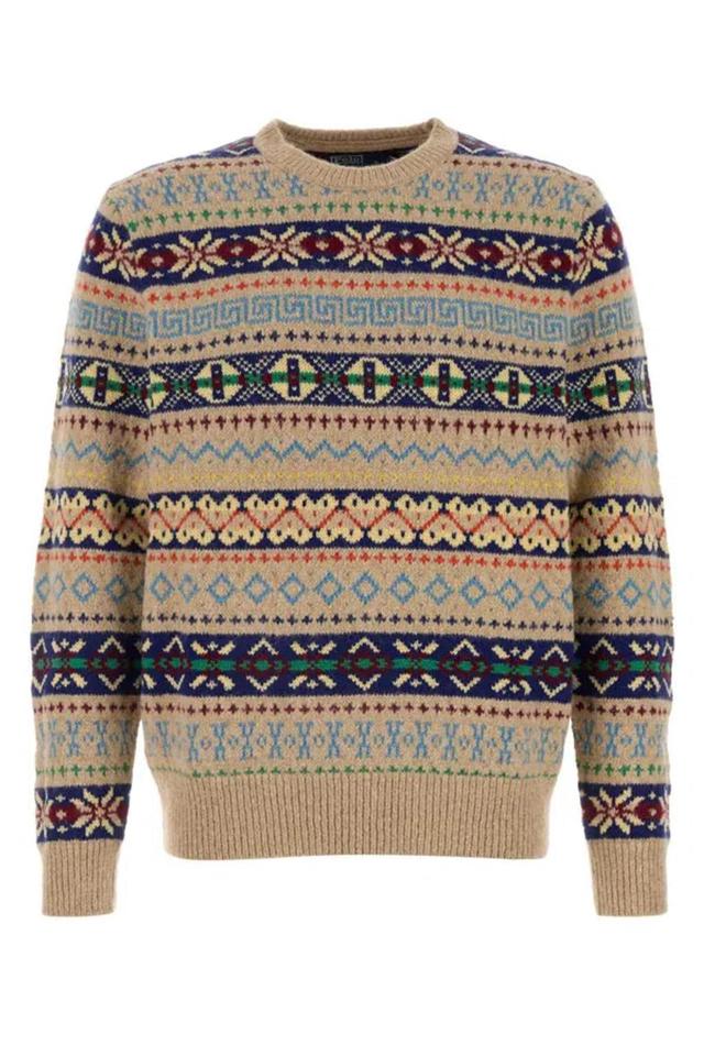 POLO RALPH LAUREN Fairisle Cn-long Sleeve-pullover-s Nd  Male In Printed Product Image