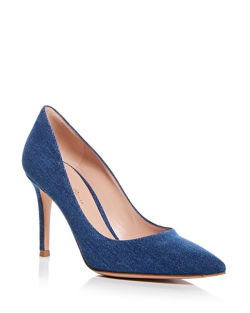 Gianvito Rossi Womens Jaipur Embellished Pointed Toe Pumps Product Image