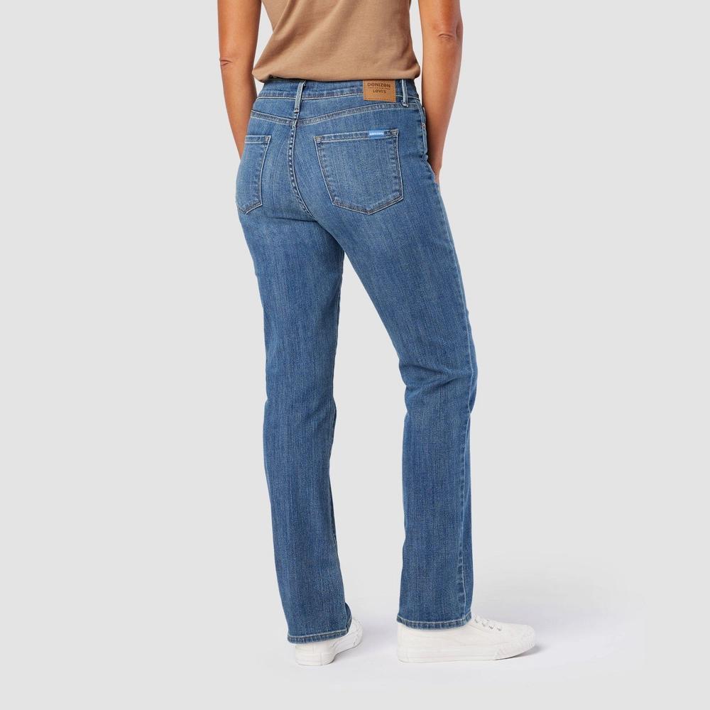 DENIZEN® from Levi's® Women's High-Rise Straight Jeans - Blue Goddess 10 Product Image