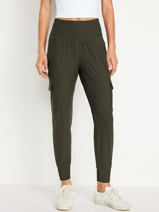 High-Waisted PowerSoft Cargo Joggers Product Image