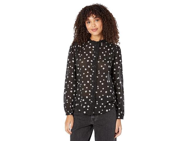 Joie Alain Button-Down Top (Caviar ) Women's Clothing Product Image