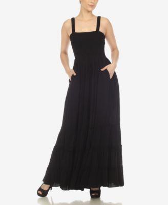 Women's Smocked Ruffle Maxi Dress Product Image