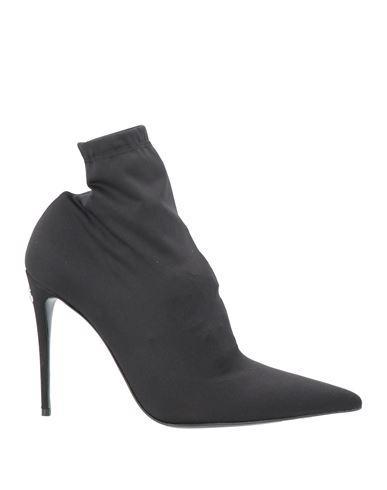 DOLCE & GABBANA Woman Ankle Boots Black Size 6 Viscose, Polyamide, Elastane product image