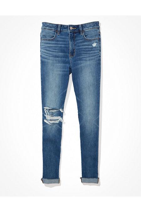 AE Next Level Ripped High-Waisted Jegging Crop Women's 16 Long Product Image