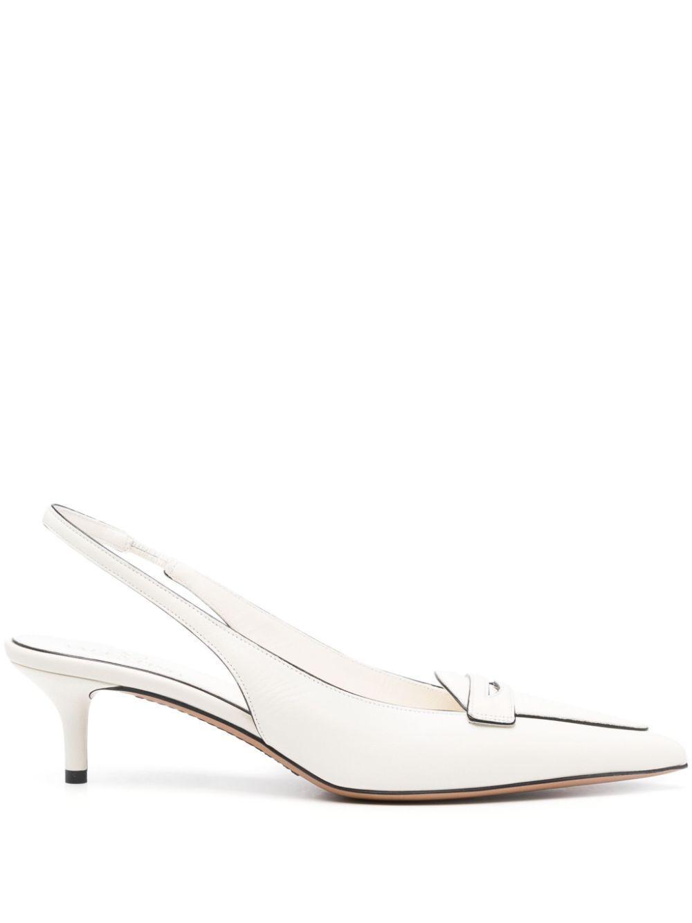 VALENTINO GARAVANI Valentino Pointed Toe Slingback Pumps In White Product Image