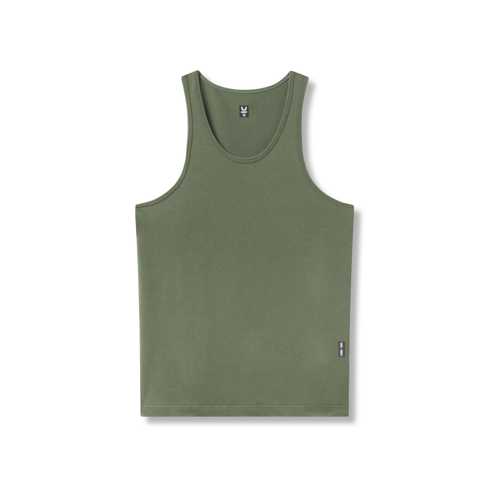 0924. Supima® Essential Slim Tank - Olive Product Image