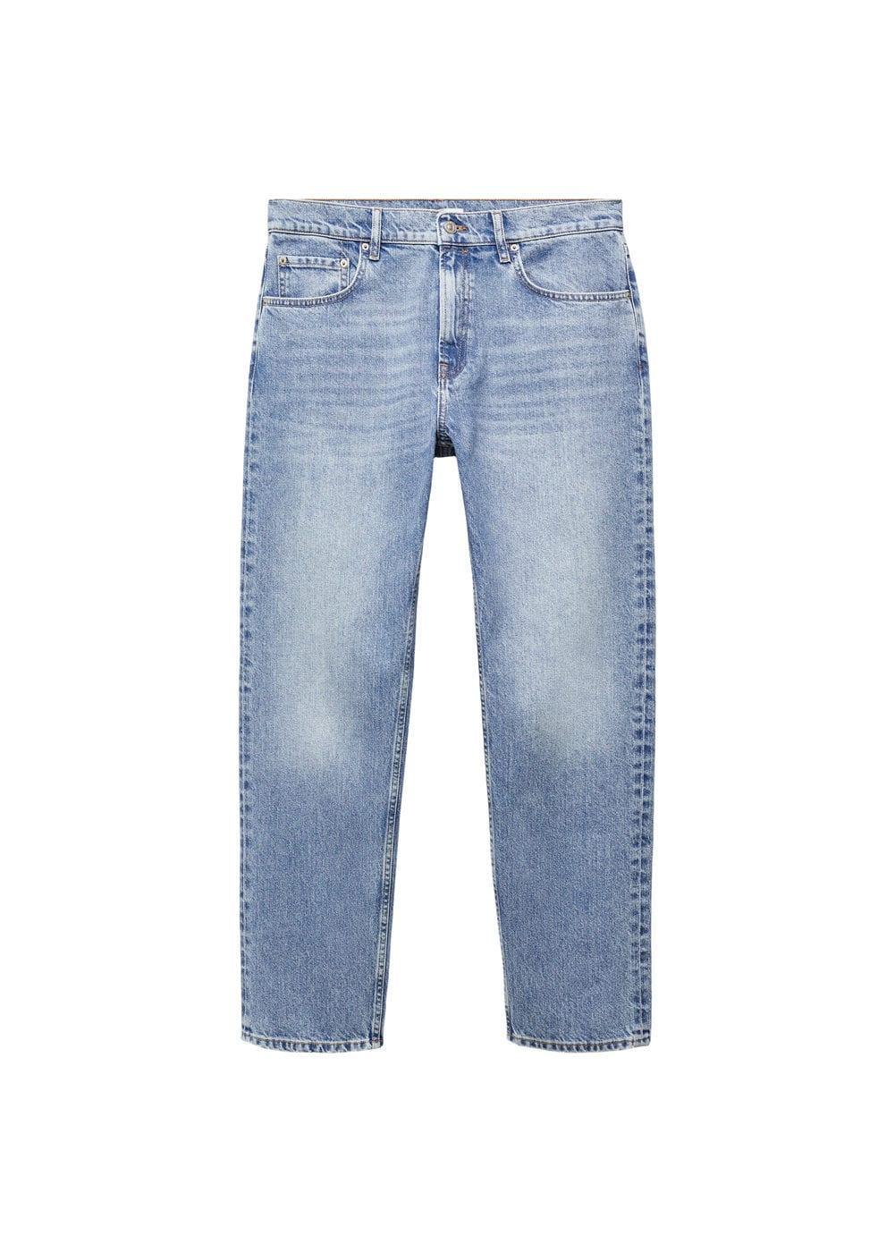 MANGO MAN - Relaxed fit medium wash jeans medium blueMen Product Image