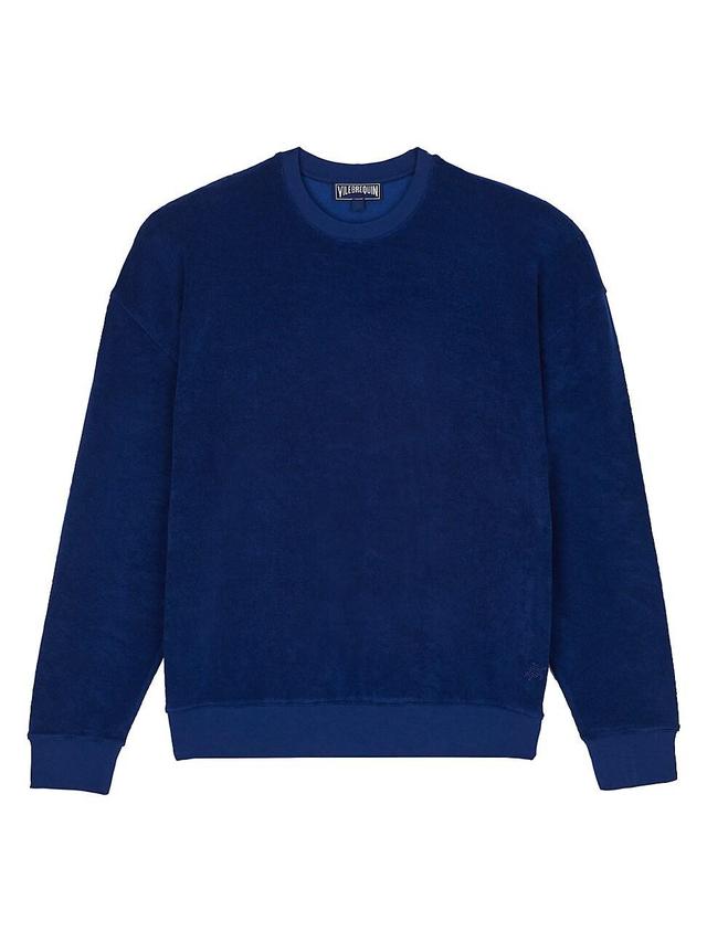 Mens Cotton-Blend Crewneck Sweatshirt Product Image