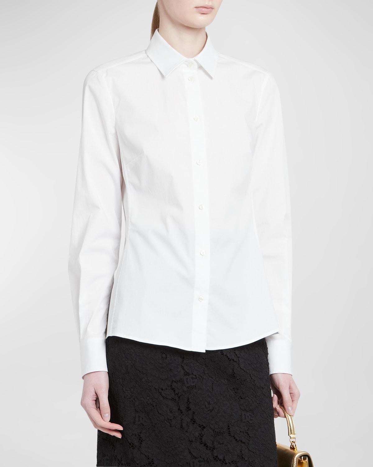 Dolce & Gabbana Stretch Cotton Button-Up Shirt Product Image