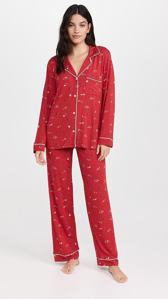 Eberjey Gisele Printed Long PJ Set | Shopbop Product Image