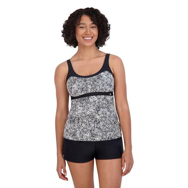 Womens ZeroXposur Print UPF 30+ Tankini Top Liquorice Bunches Product Image