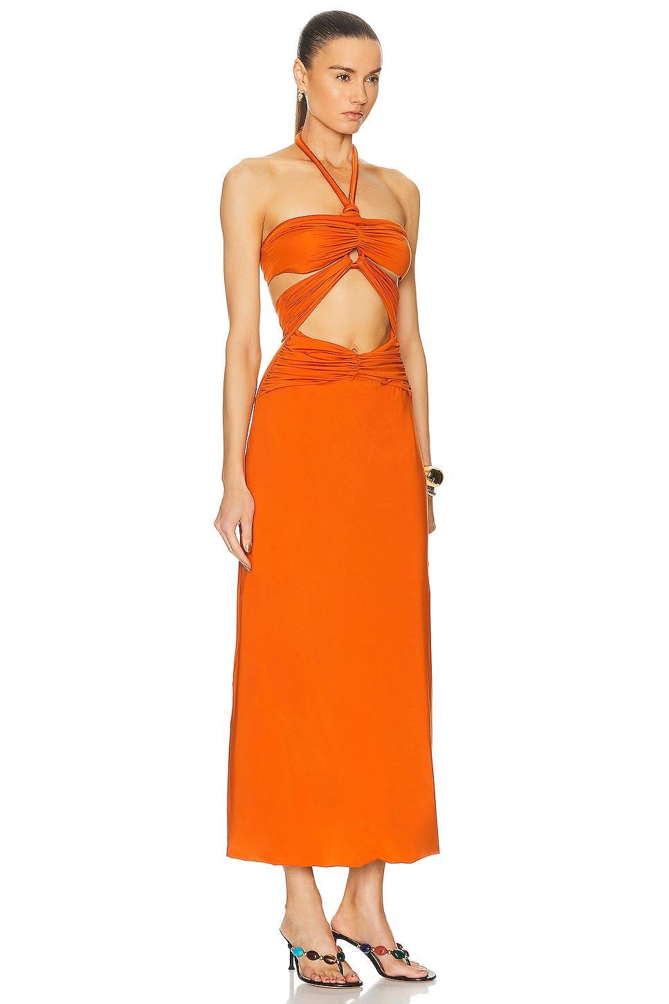 Maygel Coronel Migramah Dress Orange.. Product Image