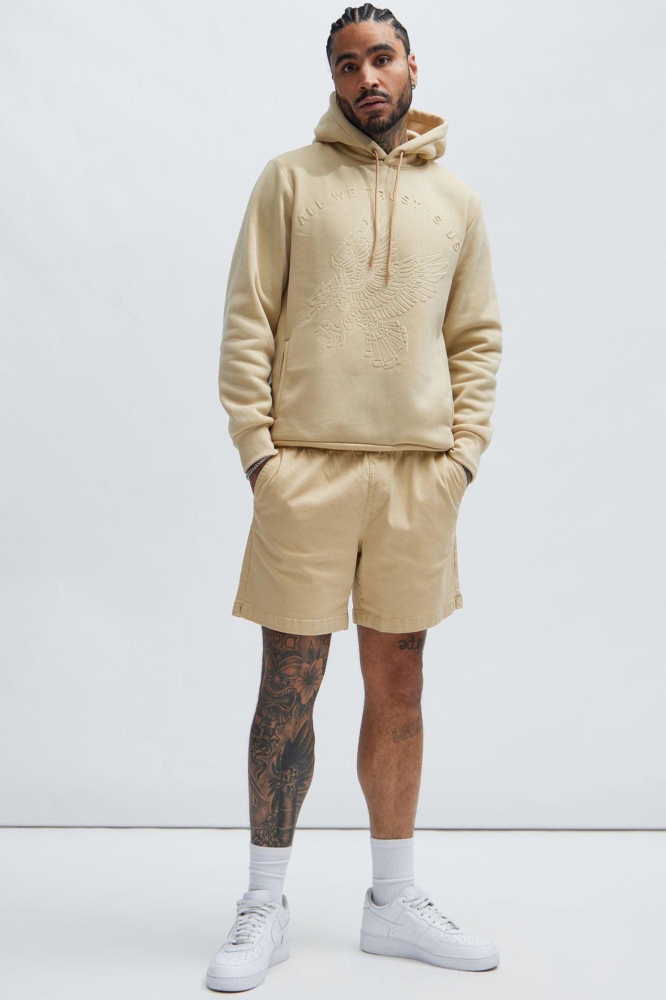 Twill Volley Shorts - Khaki Product Image