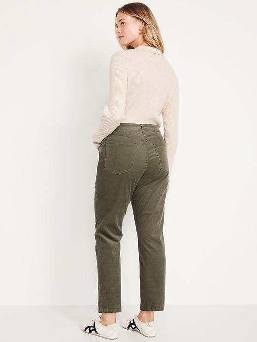 High-Waisted OG Straight Corduroy Ankle Pants Product Image